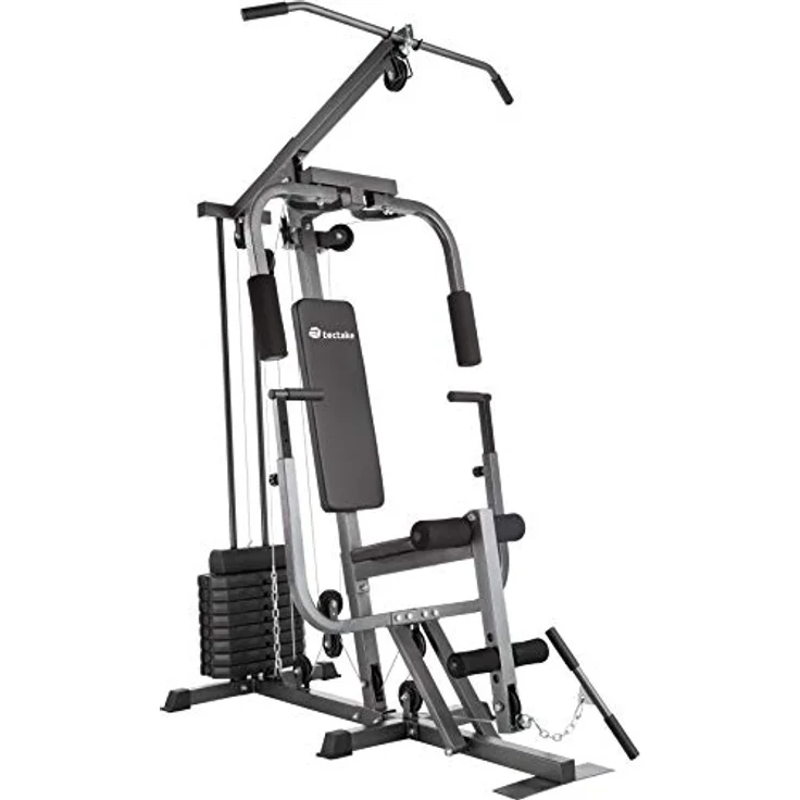 tectake 800546 Kraftstation Fitnessstation Heimtrainer | Butterflymodul | Latzugstange | Beinstreckervorrichtung - Typ 2, No. 402757 – Bild 1