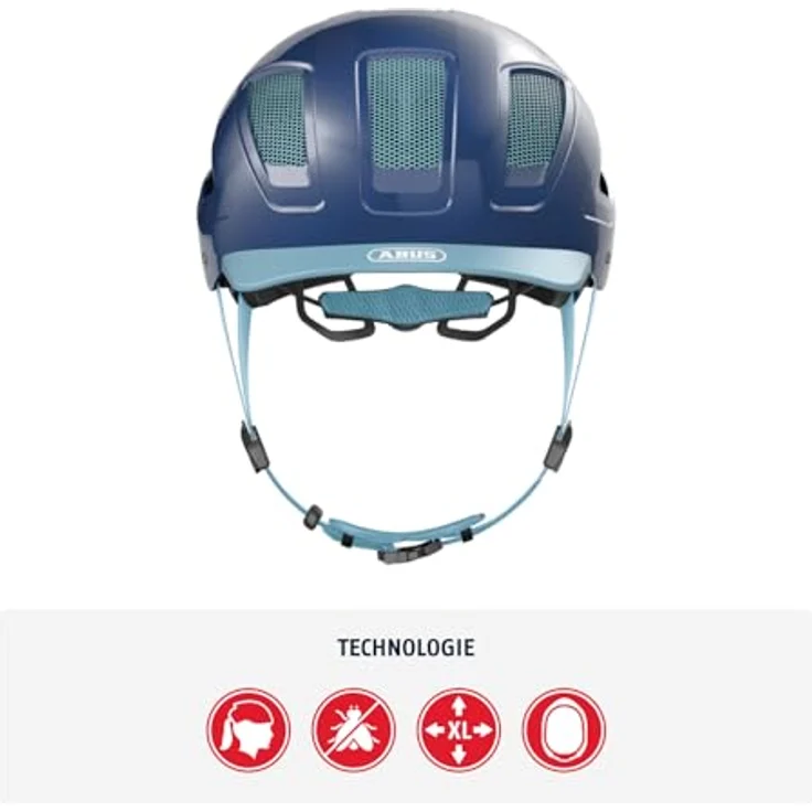 Abus Hyban 2. 0 Fahrradhelm - Blau 56 - 61 cm – Bild 3