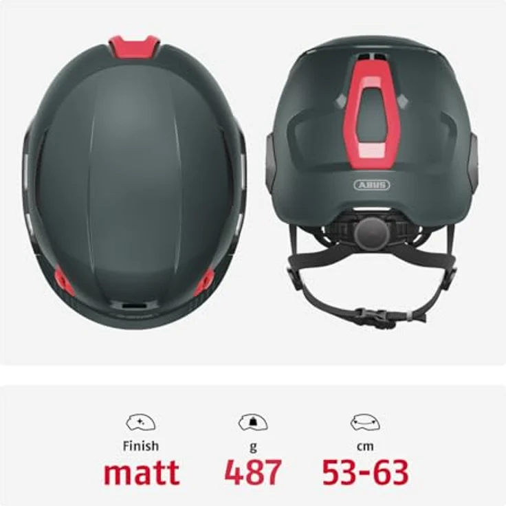 Abus Spector, Kletterhelm, (53 - 63 cm) mit robuster ABS-Schale, innovativem EasyFlex-Verstellsystem und optimaler Belüftungstechnologie – Bild 3