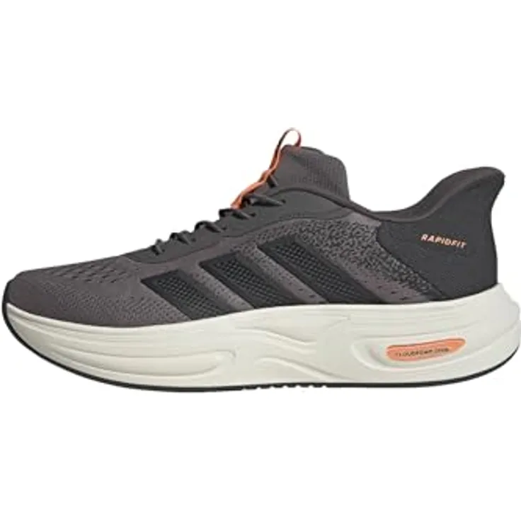 adidas Cloudfoam Luxxion Sneaker Grau, bequeme Laufschuhe mit Rapidfit Fersenkappe und Cloudfoam Zwischensohle
