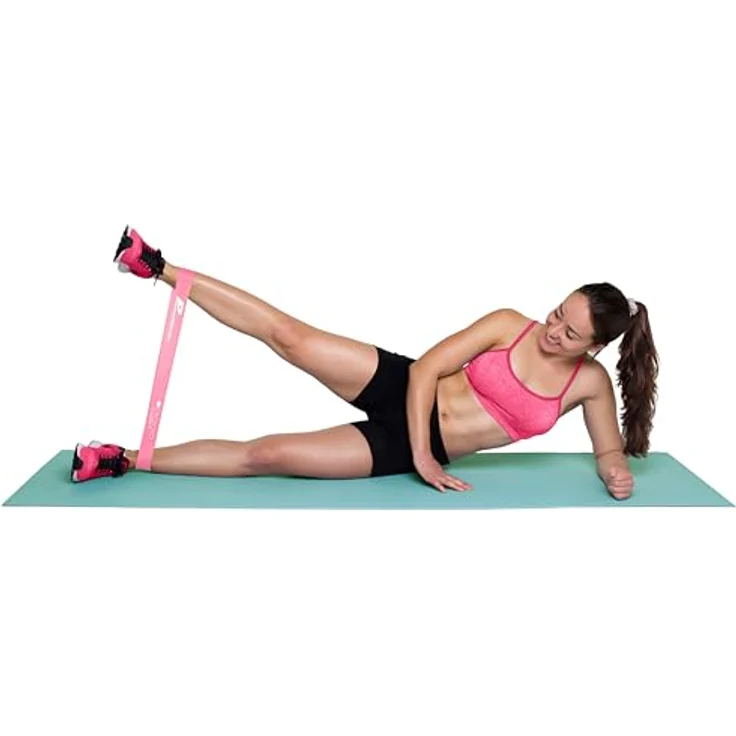Panathletic Fitnessbänder 5er Set, 5 verschiedene Stärken, Übungsanleitung, E-Book auf Deutsch, Tragebeutel, 100% Naturlatex – Bild 2