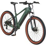 Prophete Dice 1.0 E-MTB 27,5" – Enovation Hinterradmotor 250W, 40Nm, Shimano Altus 8-Gang, 100 km Reichweite, Suntour XCT Federgabel, Hydraulische Scheibenbremse, Bronze Grün