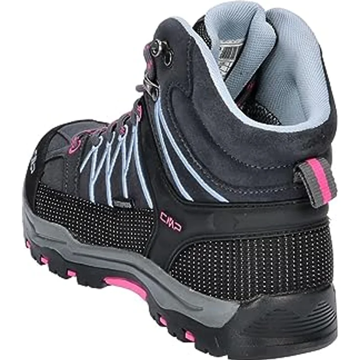 CMP KIDS RIGEL MID WP TREKKING SHOES, Graue Wanderschuhe in Gr. 38 mit wasserdichtem Obermaterial und FullOn GRIP-Sohle – Bild 4