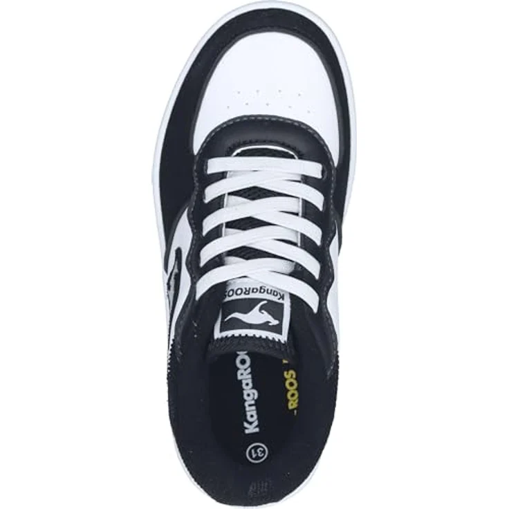KangaROOS Sneaker Low Kinder, Schnürschuhe aus Synthetik mit normaler Schuhweite, Schwarz, Größe 36 EU – Bild 2