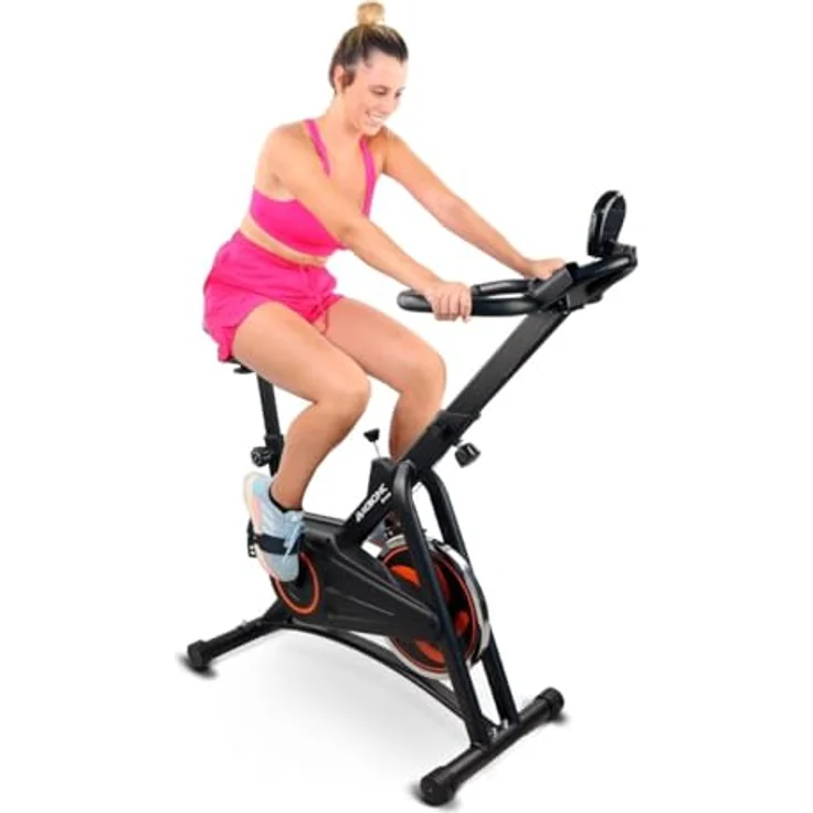 Mobiclinic® Makalu Fitness Indoor Bike, 10kg Schwungrad, einstellbarer Widerstand, LCD-Display, Europäische Marke, Herzfrequenzmesser, Flaschenhalter, Handyhalter – Bild 1