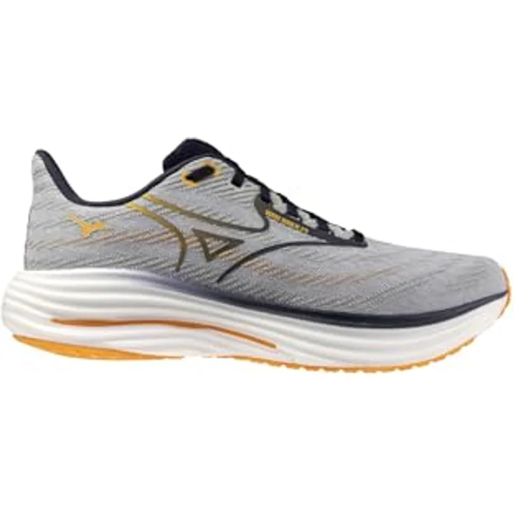 Mizuno Wave Rider 29, Laufschuhe Herren mit neutraler Dämpfung, atmungsaktivem Obermaterial und Mizuno Wave Technology, schwarz – Bild 2