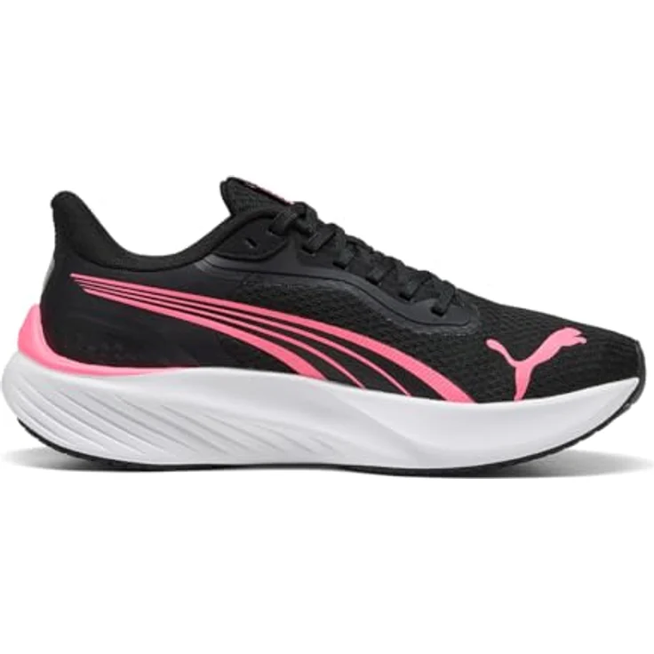 PUMA Pounce Lite Laufschuhe, Schwarz-Sun Struck, Größe EU 42, Mesh-Obermaterial – Bild 1
