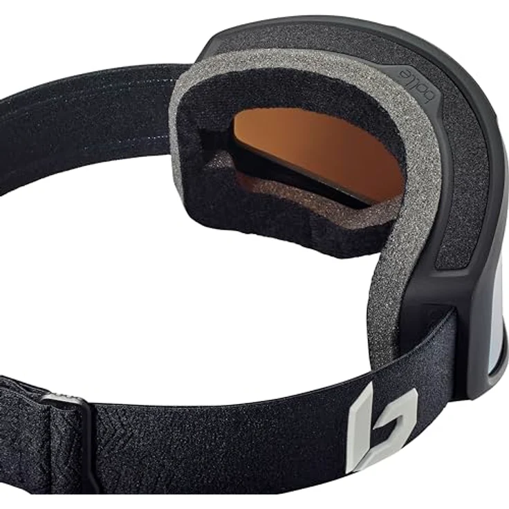 Bollé Cascade S3 Skibrille, Schwarz Matt mit verspiegeltem grauen Glas für sonnige Bedingungen, Tönungsstufe S3 – Bild 2