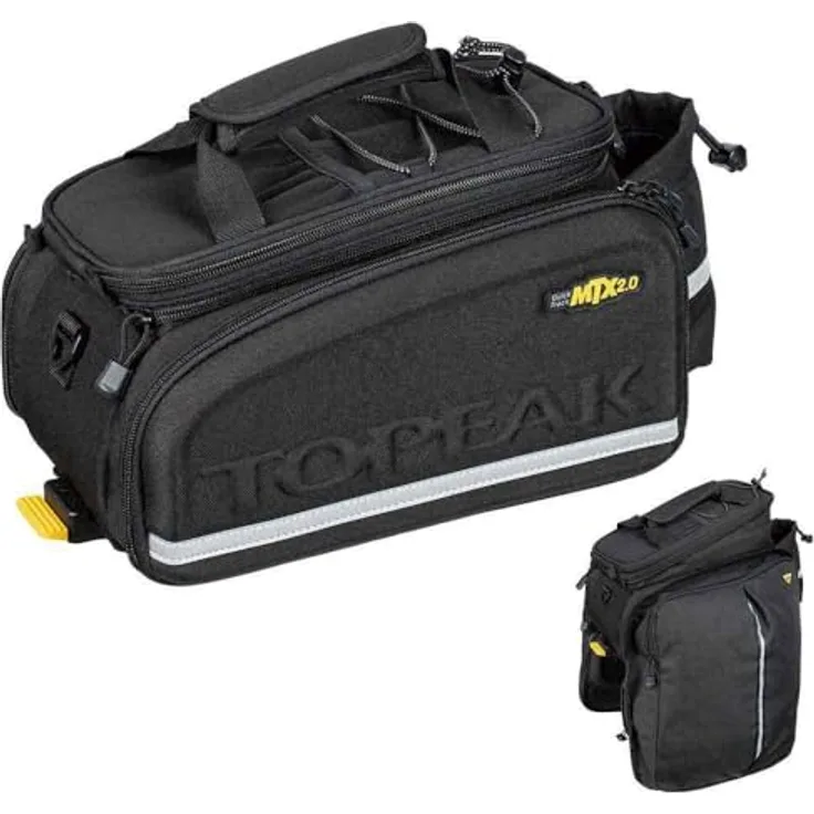 Topeak MTX DXP, Gepäckträgertasche mit 22,6 l Volumen, inkl. Regenhülle und abnehmbarem Schultergurt