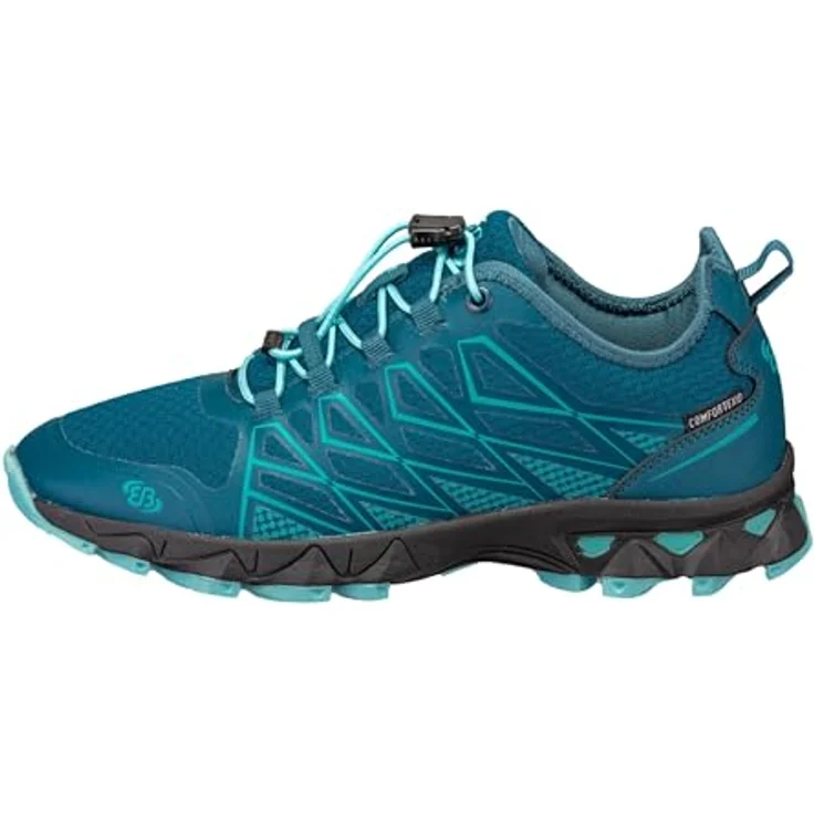 Brütting Mission, Damen Wanderschuhe mit wasserdichter Comfortex-Klimamembrane, Schnellschnürsystem, profilierte CME-Laufsohle, Größe 36, Türkis – Bild 2