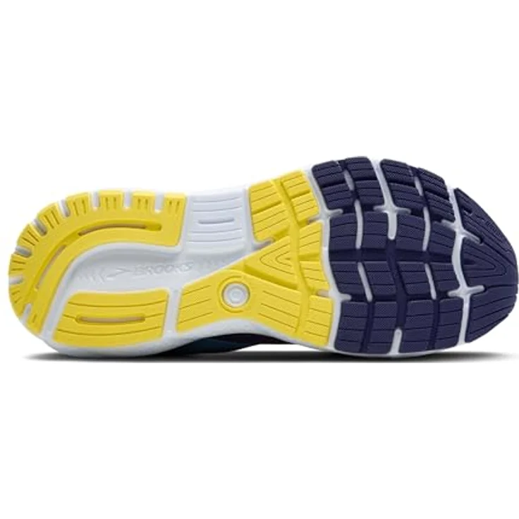 Brooks Ghost 16, Laufschuh für Herren mit softer Dämpfung, optimierter Passform, atmungsaktivem Obermaterial, blau/bonnie blau/gelb, Größe 46 – Bild 6