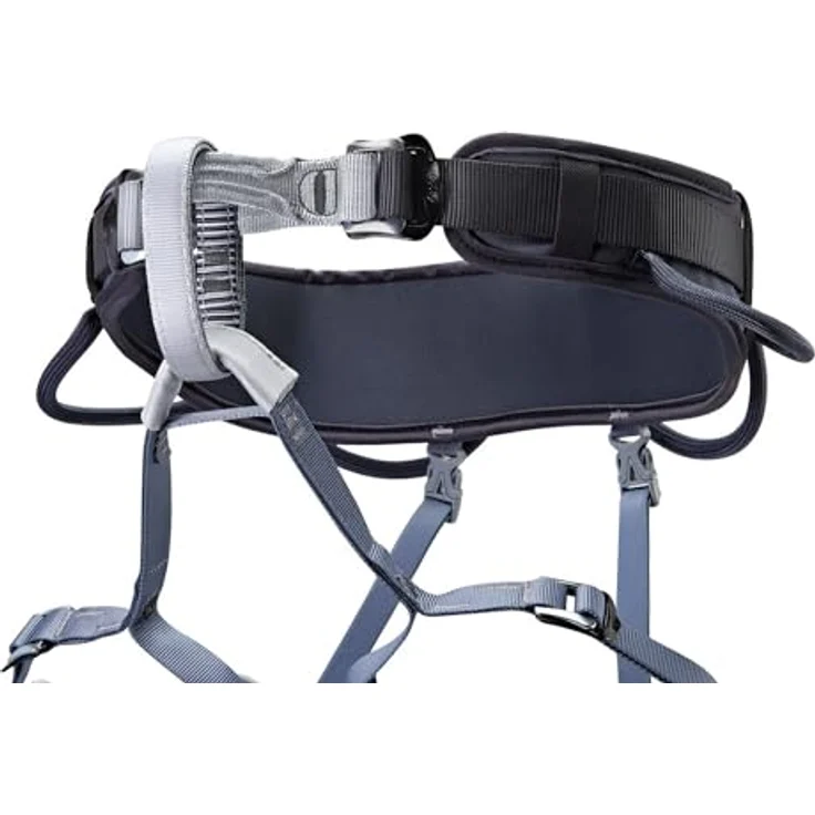 Petzl Corax, Klettergurt für XS-S-M, verstellbar, in jeansblau, ideal für Klettersteig, Sportklettern, Alpinklettern, mit 4 Materialschlaufen – Bild 3