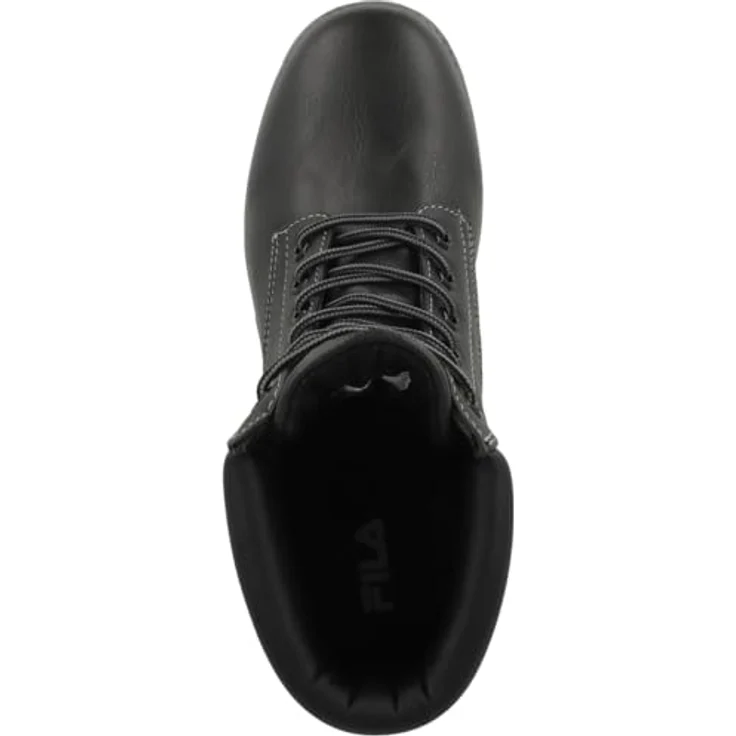 FILA Maverick Mid 55531, Herren Wanderschuhe aus strapazierfähigem Lederimitat, schwarz, mit gepolstertem Schaftrand und griffiger Außensohle – Bild 2