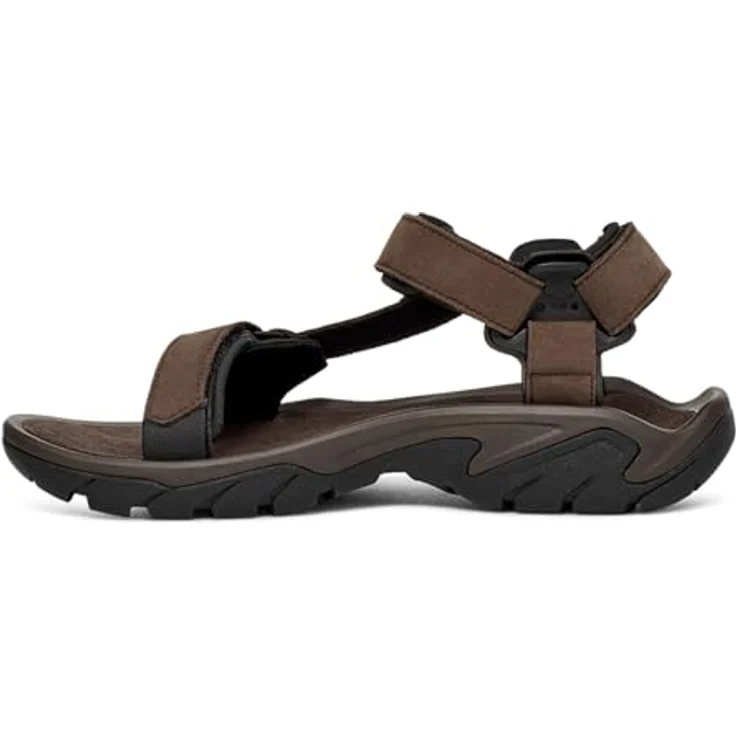 Teva Terra Fi 5 Universal Leather Men's Trekkingsandale, Größe 39.5 (US 7), wasserabweisend, Farbe: turkish coffee – Bild 3