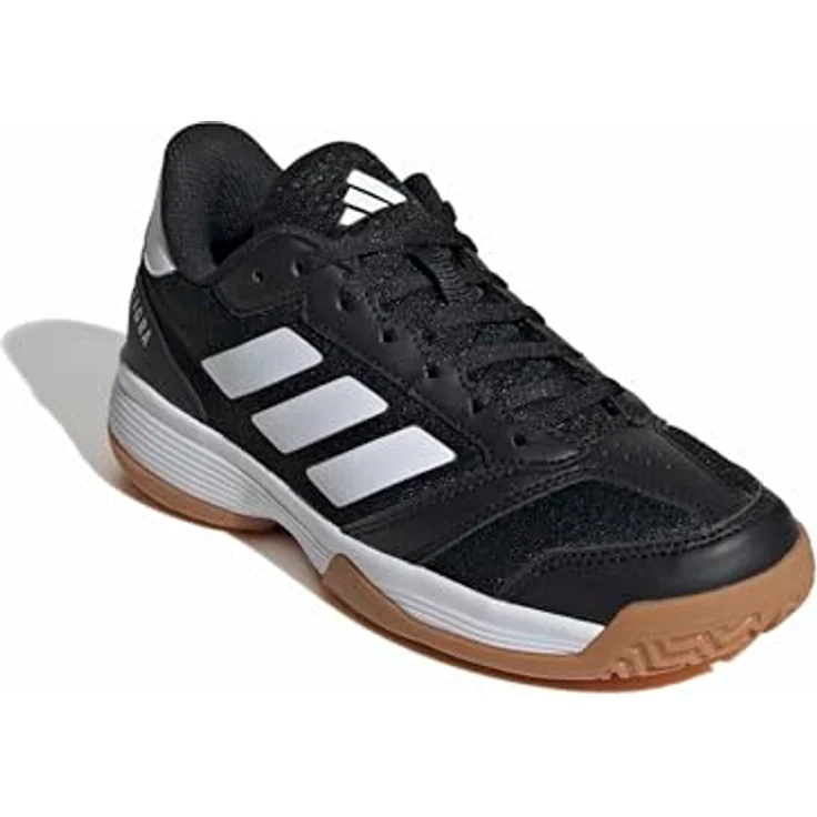 adidas Ligra 8 Indoor Laufschuhe, Core Black Cloud White, EU 32, atmungsaktives Obermaterial, Gummiaußensohle für optimalen Grip – Bild 4