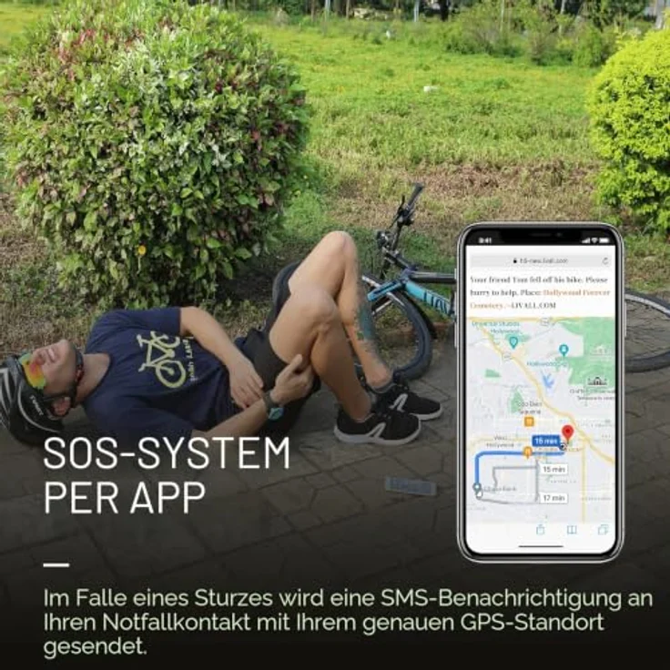 LIVALL EVO21, Fahrradhelm mit SOS-Technologie, Rück- und Frontlichtern, Bluetooth-Kopplung, Schwarz – Bild 7