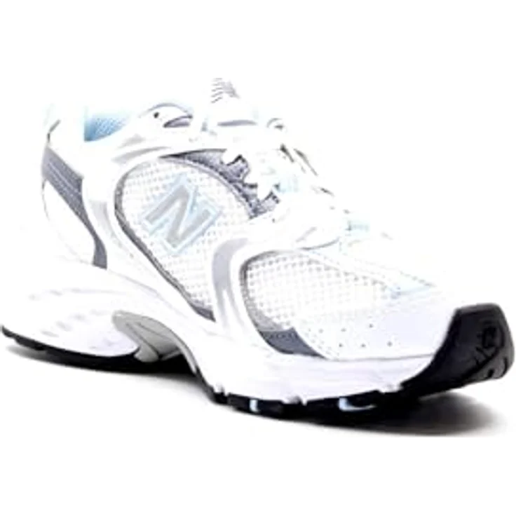 New Balance 530 Herren-Sneaker, Laufschuh mit ABZORB-Dämpfung, weiß/light chrome blue, Größe 42 – Bild 6