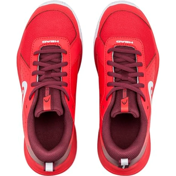 HEAD Sprint Court 4.0, Laufschuhe für Junioren mit atmungsaktivem Mesh-Obermaterial und Allcourt Außensohle, Rot, Modell 2025/2026 – Bild 5