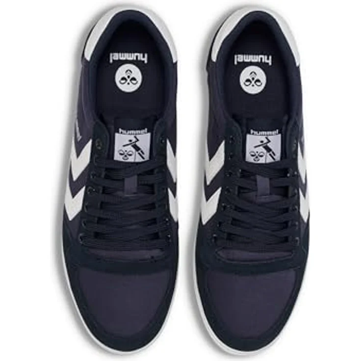 Hummel Slimmer Stadil Low, Laufschuhe in Dress Blue/White Kh mit robuster Außensohle und flachem Schnitt für optimalen Komfort – Bild 7