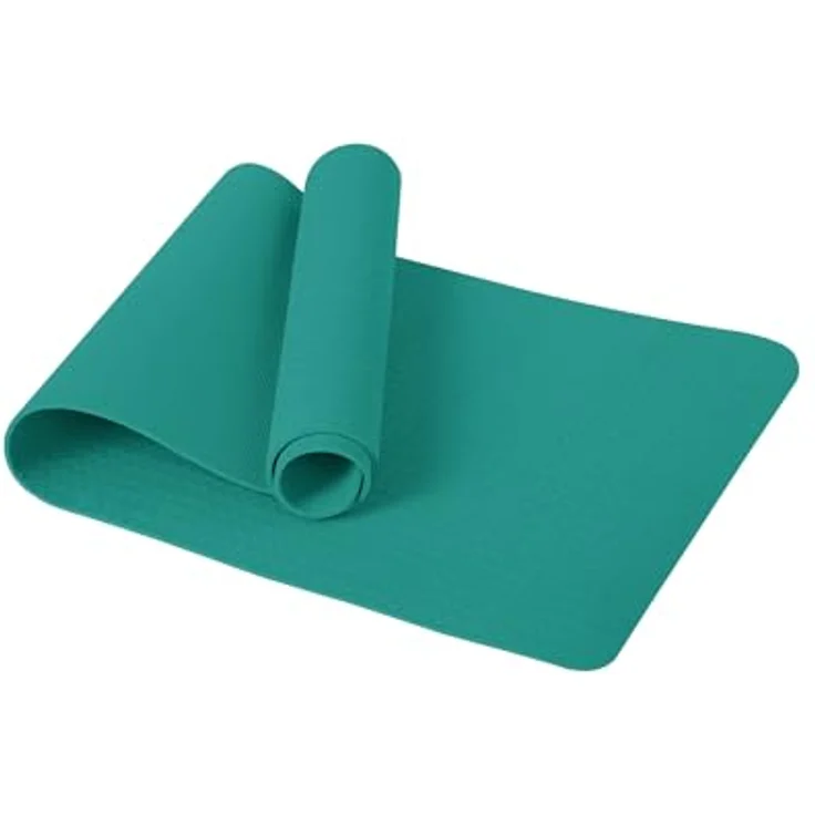 Good Nite Gymnastikmatte TPE, rutschfest, 183 x 61 x 0.6 cm, türkis, mit Tragegurt für Pilates und Yoga – Bild 1