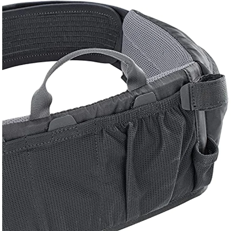 EVOC RACE BELT, Laufgürtel mit AIR PAD SYSTEM, optimaler Belüftung und cleverem Taschenmanagement, schwarz – Bild 4
