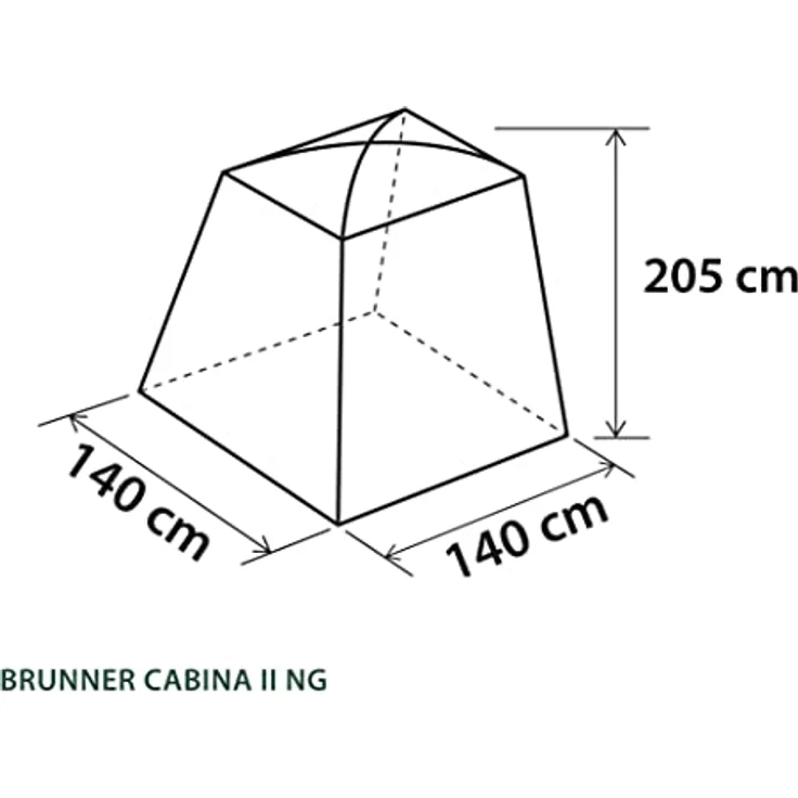 Brunner Kabinenzelt, Kuppelzelt für 1 Person mit einfachem Aufbau, 100% Polyester, kompaktes Packmaß, 2.65 kg – Bild 12