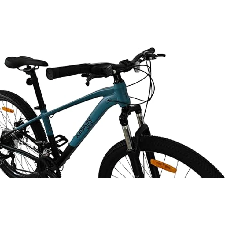 Keskin Bikes HT MTB1, Hardtail-Mountainbike mit Aluminiumrahmen, 26" x 2.35", SM21-Speed, mechanische Scheibenbremsen, Blau Schwarz – Bild 3
