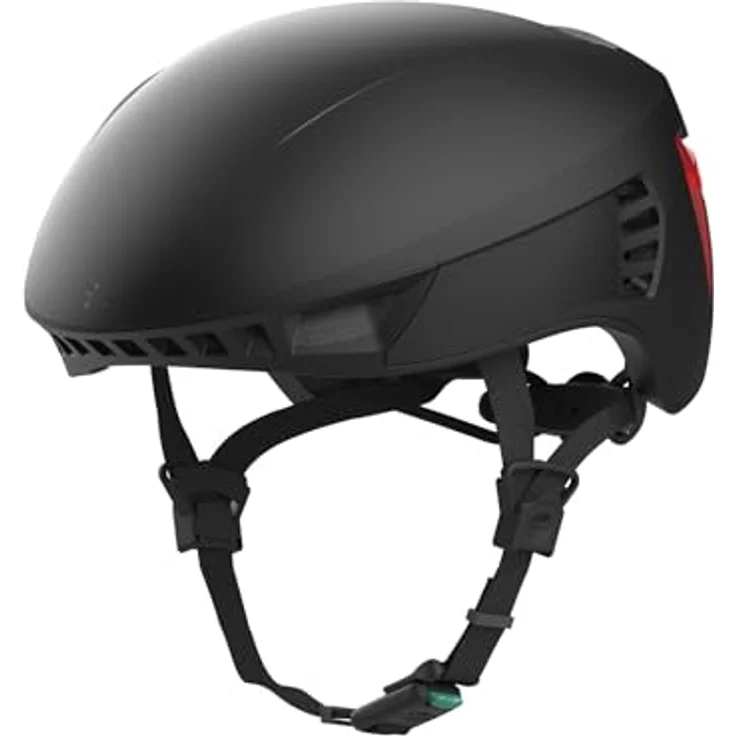 CRNK Genetic Alpha Fahrradhelm, Rennradhelm in Schwarz mit integrierter LED-Beleuchtung und Smart Air EVAC-System, Größe L – Bild 8