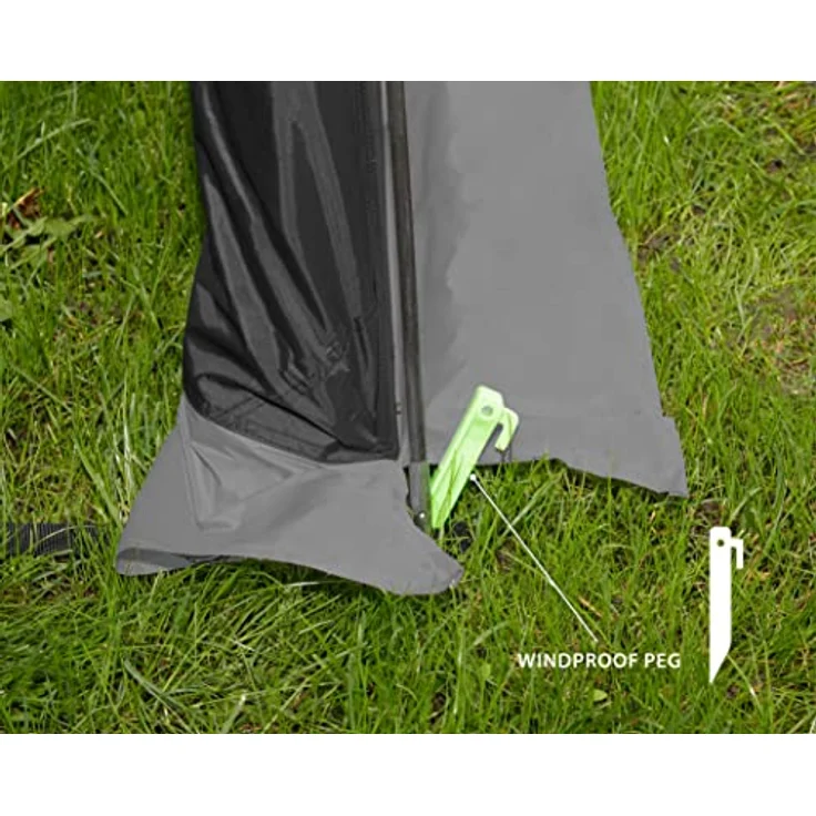 Brunner Kabinenzelt, Kuppelzelt für 1 Person mit einfachem Aufbau, 100% Polyester, kompaktes Packmaß, 2.65 kg – Bild 6