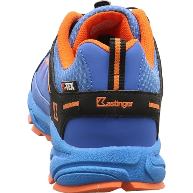 Kastinger Kompar Low KTX Wanderschuh, robuster Herren Outdoorschuh mit wasserdichter K-Tex Membran, blau mit orange – Bild 4