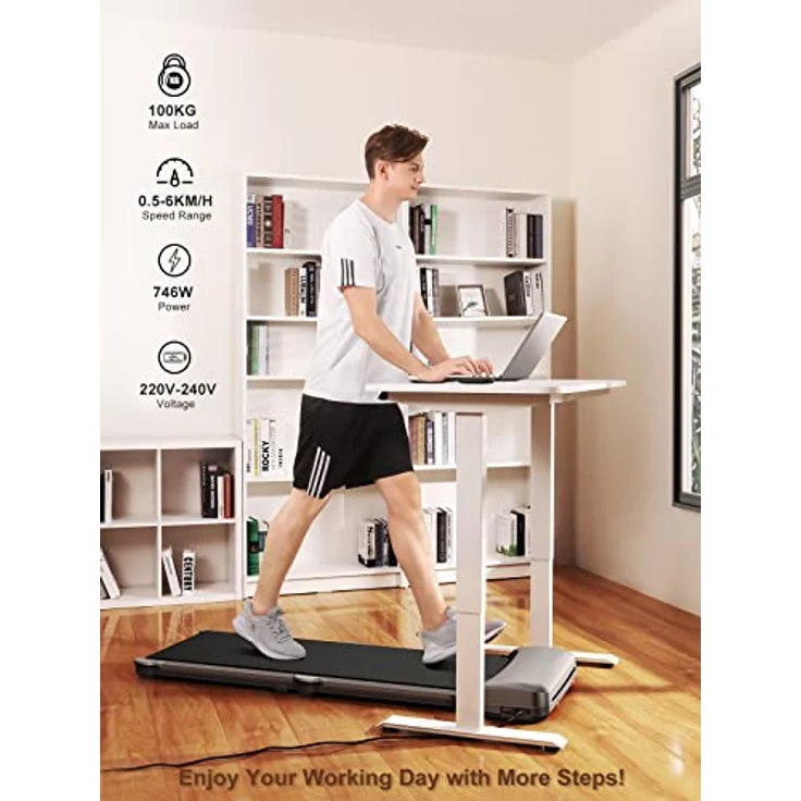 KINGSMITH WalkingPad C1, Mini Klappbares Laufband mit intelligentem Faltmechanismus und stufenlosem Getriebe – Bild 2