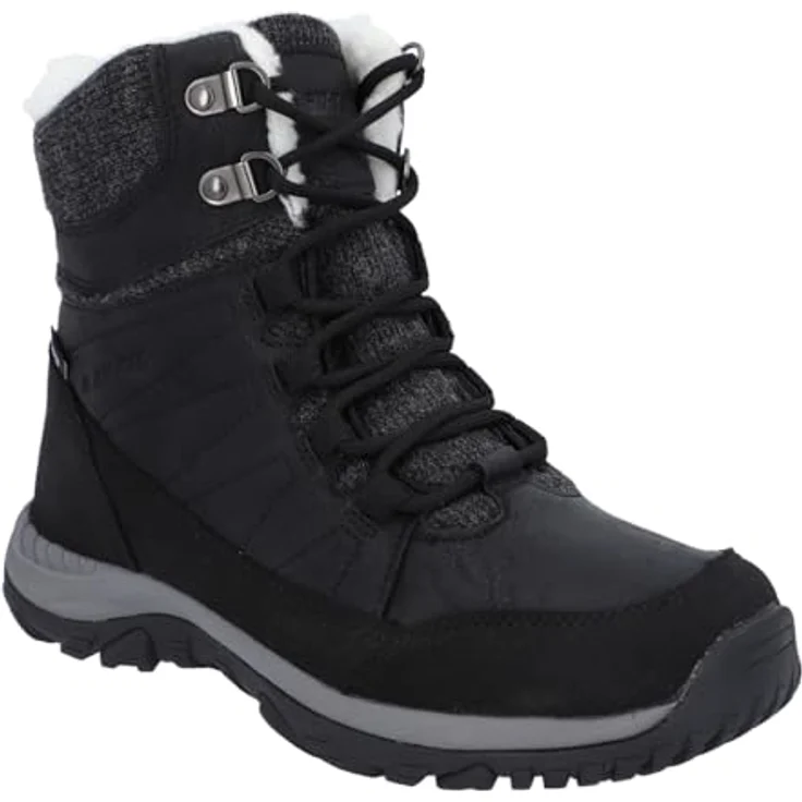 Hi-Tec Riva Mid Woman WP, Wanderschuhe mit wasserabweisender Membran und wärmendem Innenfutter, schwarz, Gr. 40 – Bild 1