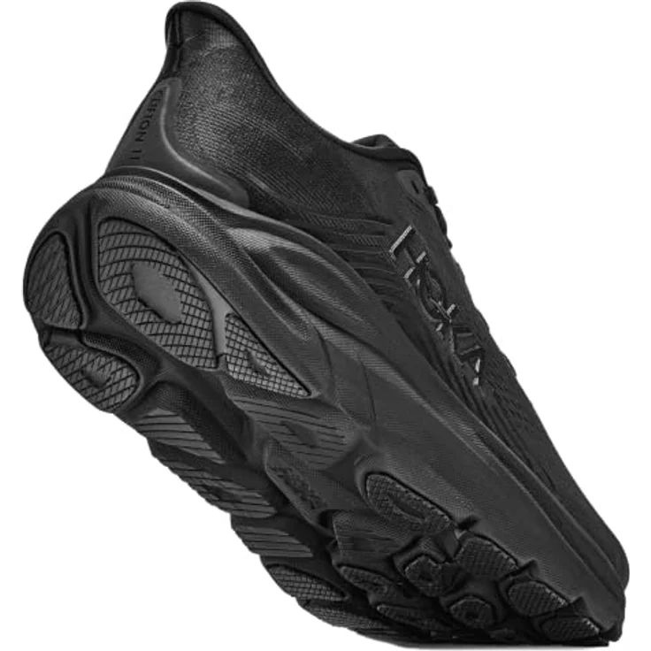 HOKA ONE ONE CLIFTON 11 Herren Laufschuh, dämpfende EVA-Zwischensohle, reflektierende Details, Black/Black, Größe 45 – Bild 8