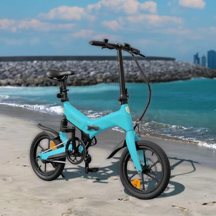 SachsenRAD E-Folding Race Bike F12 | IF Design Gewinner | Magnesiumrahmen nur 19Kg Ultraleicht | Elektrofahrrad Ebike Damen Herren 2-Stufige Teleskopsattelstütze Klapprad Bike mit StVZO-Zulassung Blau – Bild 3