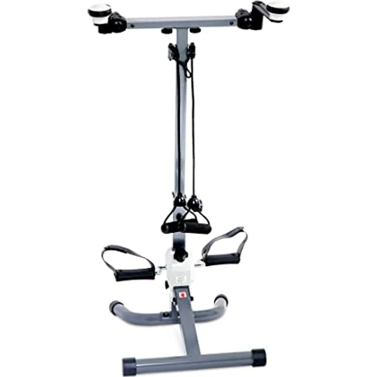 Ultrasport 3-in-1 Trainer für Arme, Oberkörper und Beine, inklusive Trainingsbändern, einfache Nutzung auch vom Stuhl/Sofa aus, gelenkschonendes Ganzkörpertraining, klappbar