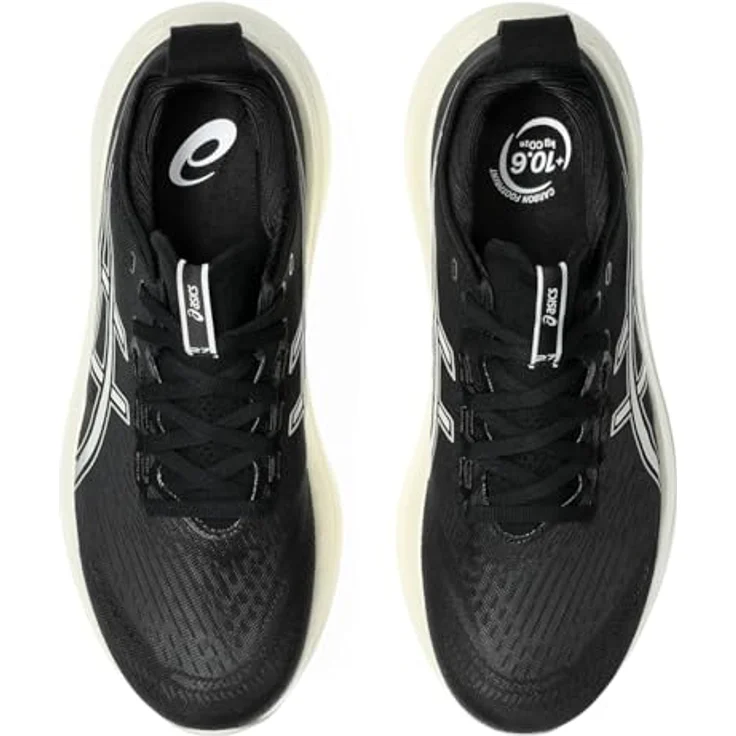 ASICS Performance Gel-Nimbus 27, Herren Laufschuhe mit FlyteFoam-Technologie und Gel-Dämpfung, Schwarz, Größe 46 – Bild 6