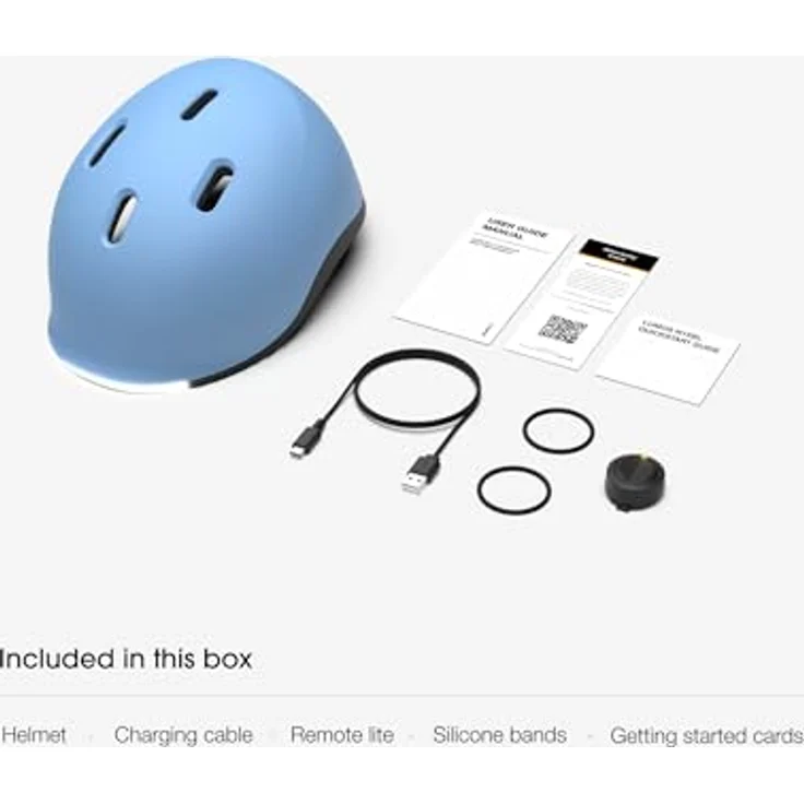 Lumen Labs Lumos Nyxel, Fahrradhelm M mit 7 RGB Farben, vorderen und hinteren Blinkern, verbesserten Remote Lite und 56 LEDs – Bild 10