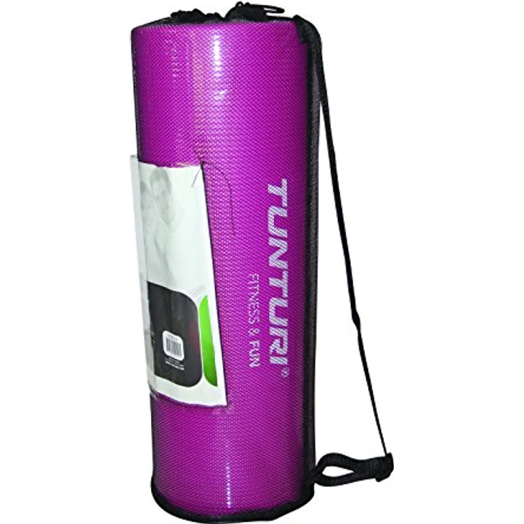 Tunturi Gymnastikmatte, Fitnessmatte extra dick, rutschfest, Yogamatte, 1,5 cm, Pink – Bild 3