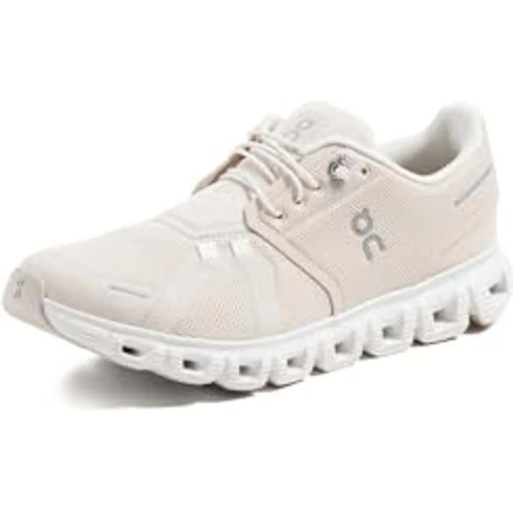 ON Running Cloud 6, Damen Laufschuhe aus atmungsaktivem Mesh mit CloudTec®-Dämpfung, Pearl-White, EU 40.5 US 9 – Bild 1