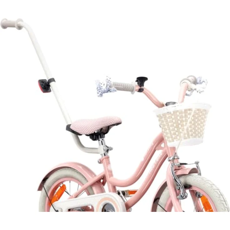 Sun Baby Silver Moon 14 Zoll Kinderfahrrad mit Schubstange, rosa, für Kinder bis 50 kg – Bild 2