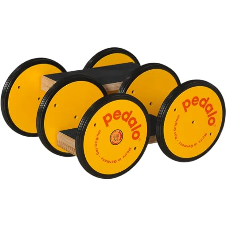 Pedalo pedalo®-Classic, Balance Trainer aus Holz mit Ganzkörpertraining, schwarz, geeignet für Kinder und Erwachsene bis 200 kg Belastbarkeit