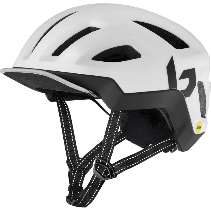 BOLLÉ City-Fahrradhelm "React MIPS", mattweiss, mit MIPS-Technologie, Doppelschalenkonstruktion und optimaler Belüftung