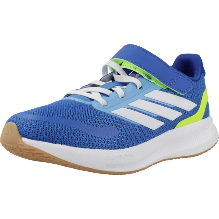 adidas Runfalcon 5 EL C, Kinder Laufschuhe mit Cloudfoam-Dämpfung und elastischen Schnürsenkeln, navy/navy – Bild 1
