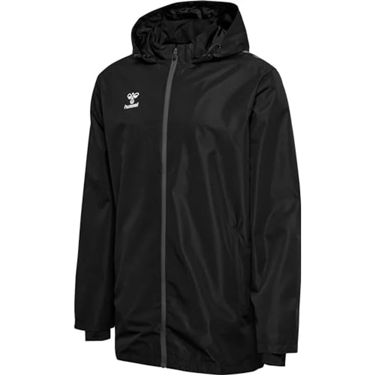 Hummel Hmlauthentic Allwetterjacke, Herren Schwarz, Größe L, mit Reißverschlusstaschen und Sturmstulpen – Bild 5