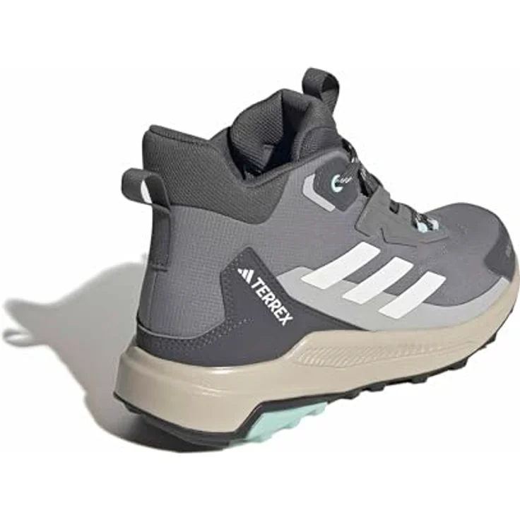Adidas Damen Terrex Anylander Mid Rain.RDY Wanderstiefel, halbhoher Schaft, Traxion Außensohle, Grey Three/Off White/Grey Two, Größe 38 – Bild 5
