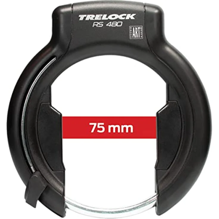 Trelock RS 480 XL, Rahmenschloss mit 75 mm Durchlauf und ART**-Zertifikat, schwarz – Bild 3