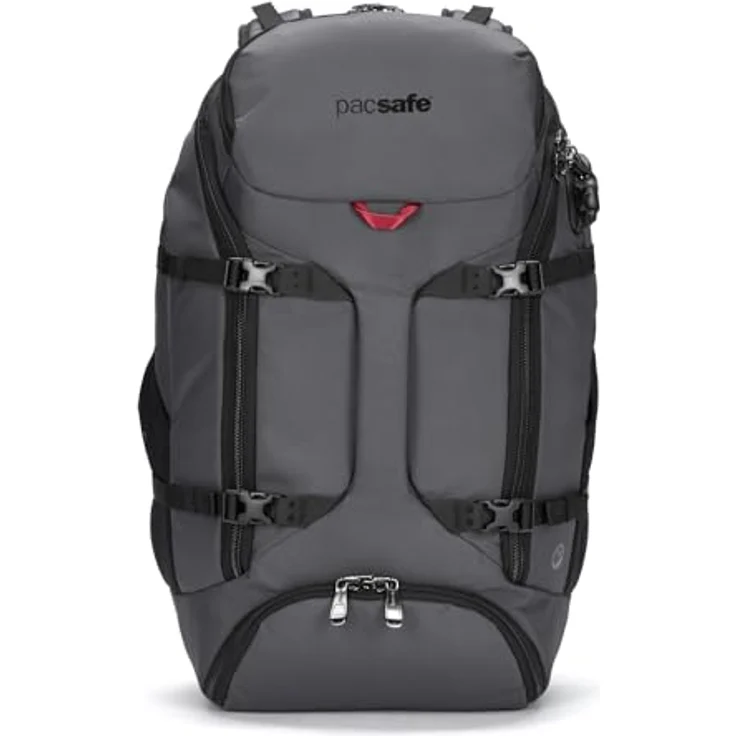 Pacsafe Venturesafe EXP35, Wanderrucksack mit RFID-Schutz, Laptopfach für 15 Zoll, grau, 52 cm – Bild 1