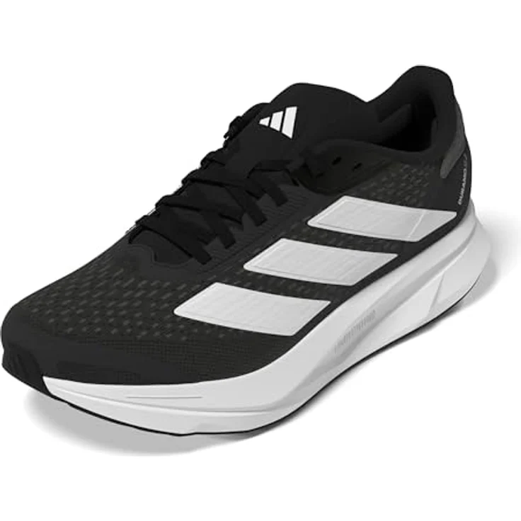 Adidas Duramo SL2 Laufschuhe Herren, cblack/ftwwht/grefiv, atmungsaktives Obermaterial, gepolsterte Zwischensohle, rutschfeste Gummisohle – Bild 12