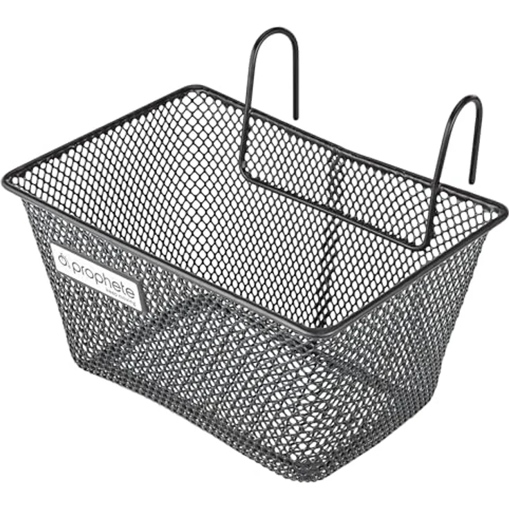 Prophete Fahrradkorb Kinder-Fahrradkorb, PE-kunststoffbeschichtet mit 2 Bügelhaltern, Größe 235 x 170 x 135 mm – Bild 1