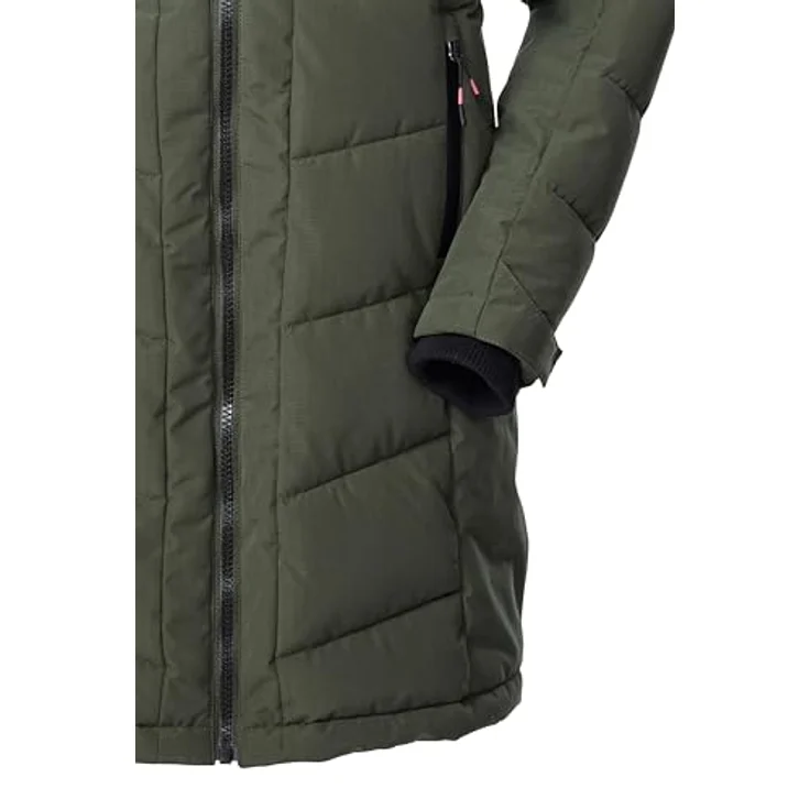 Killtec Kow 219 Grls Qltd Ct, Skijacke für Mädchen, winddicht und wasserabweisend, dunkeloliv, Größe 152 – Bild 4